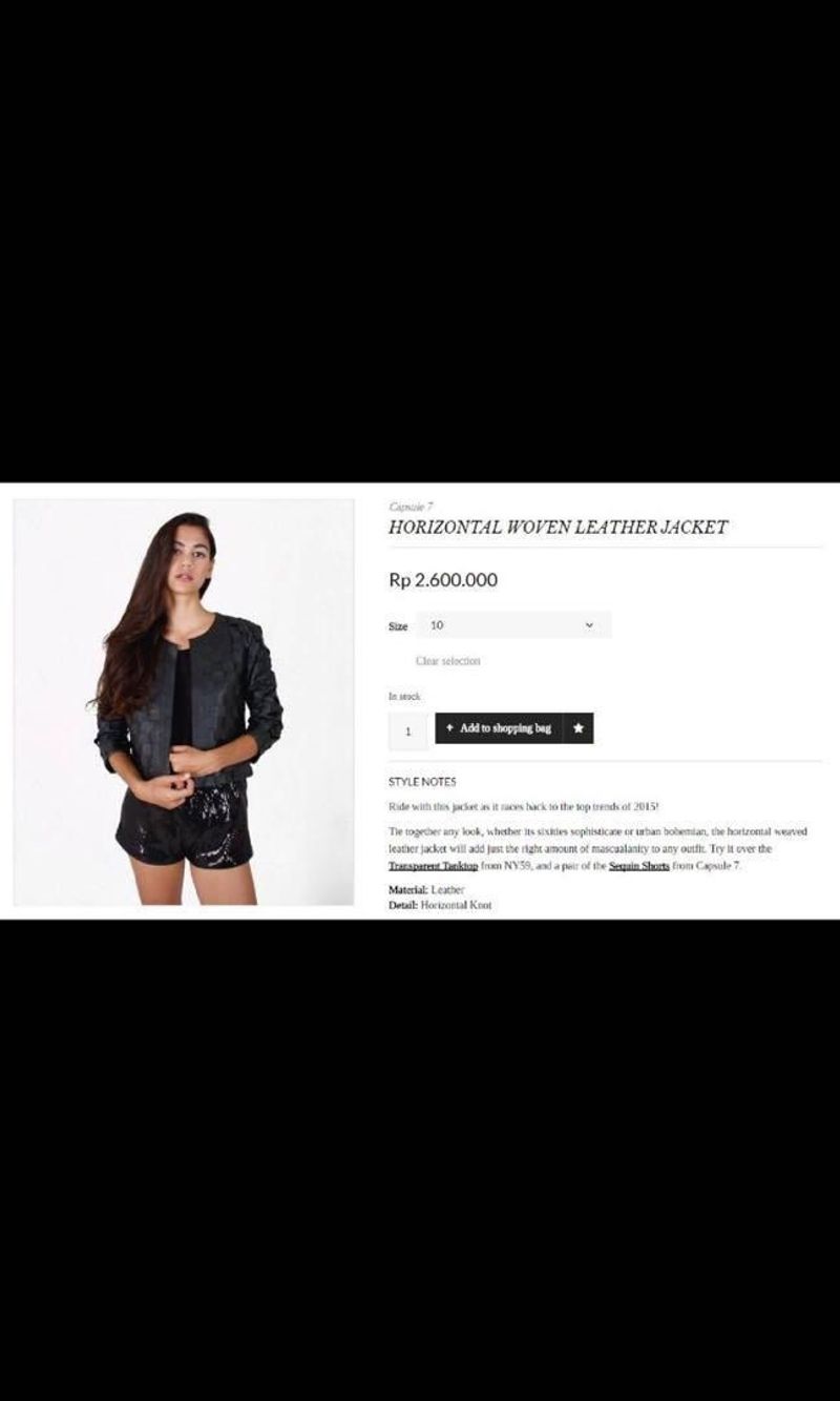 Woven Leather Jacket, foto 2