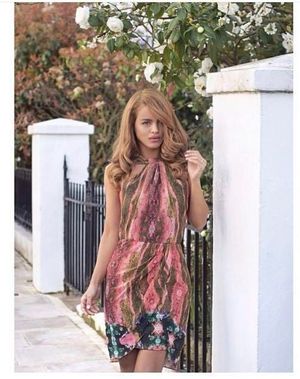 Tie Coral Dress from VLabel London