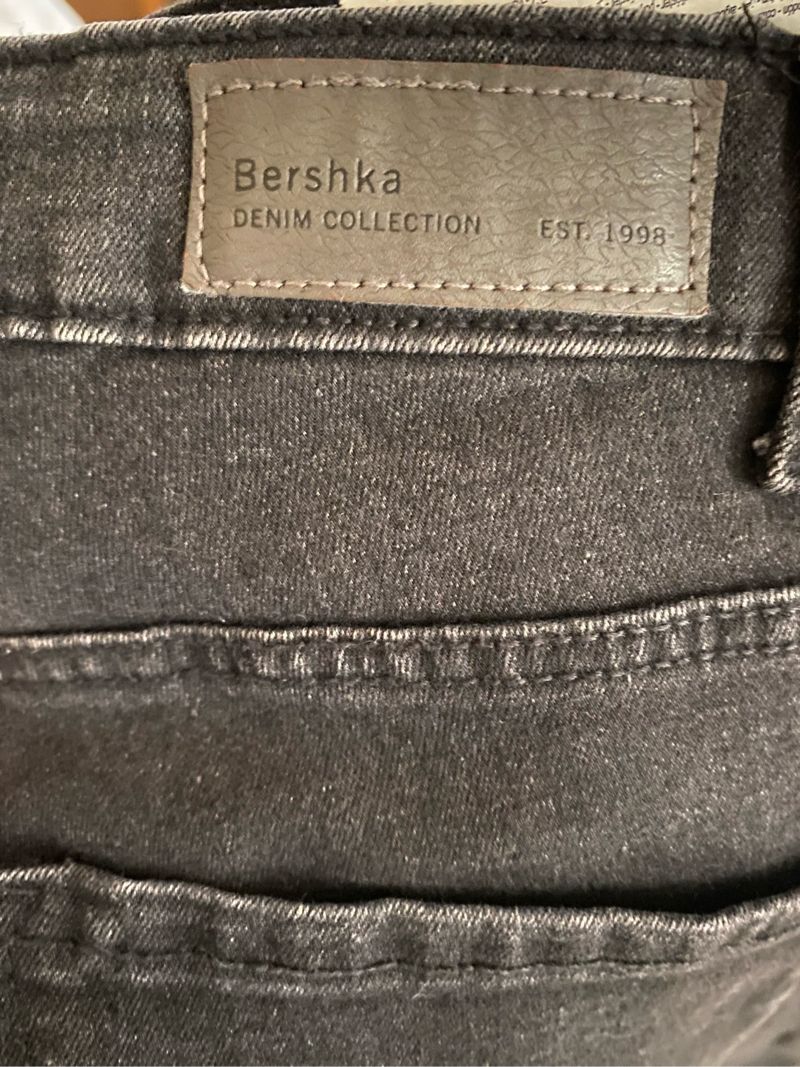 Bershka denim black stretch (washed), foto 5