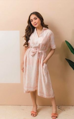 Claire by cynthia tan x nagita slavina dress pink