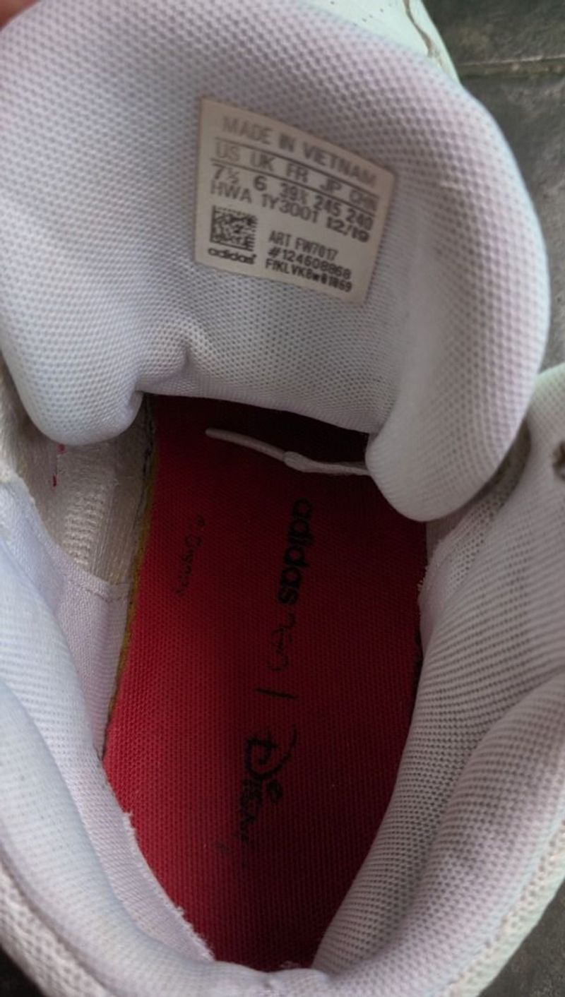 Adidas Kolab Disney White Red, foto 3