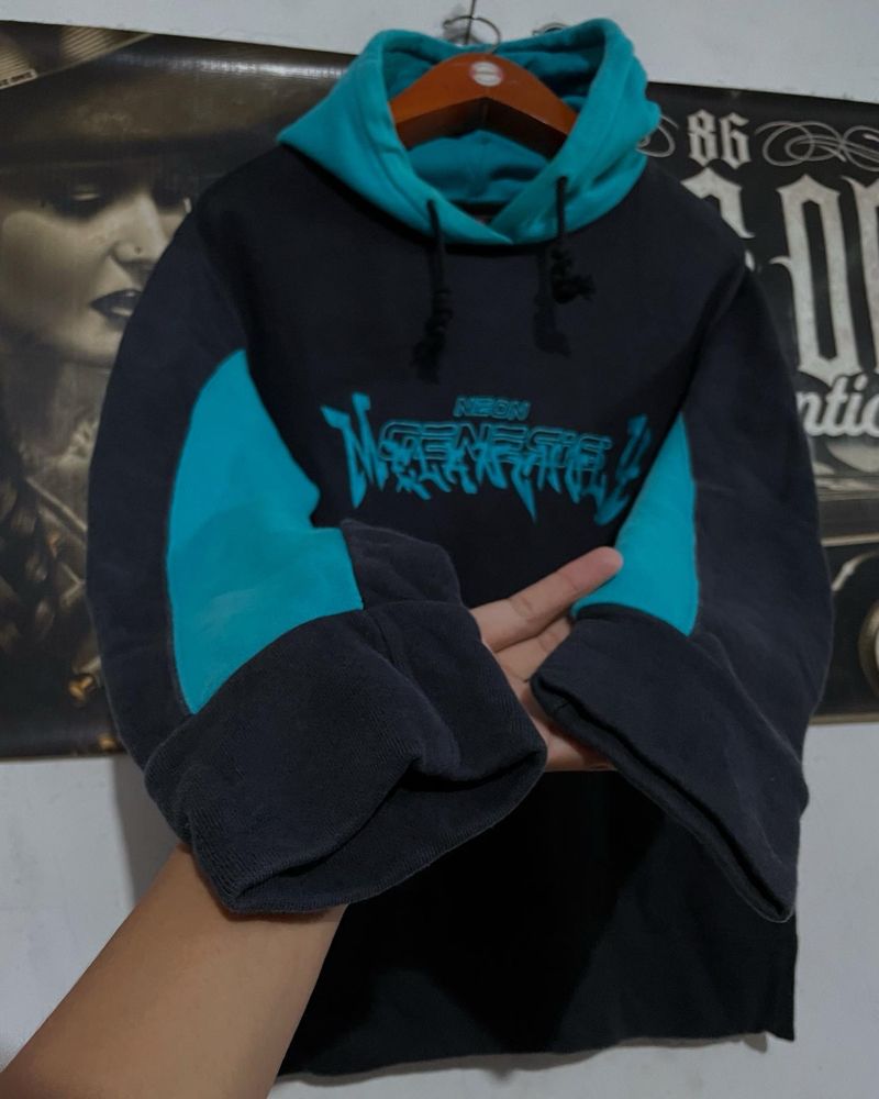 Hoodie neon genesis melancholy, foto 2