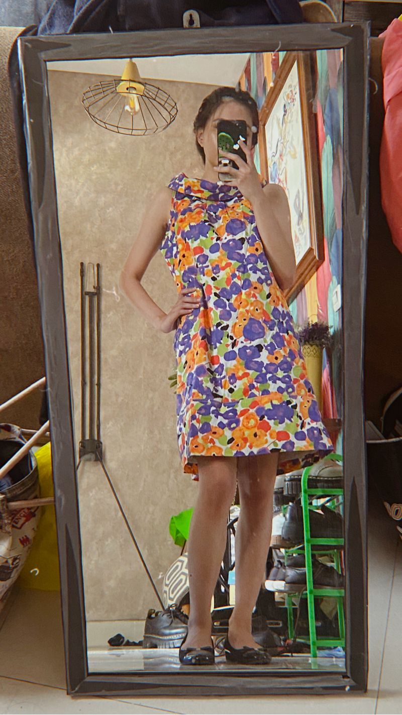 Dress floral retro style, foto 2