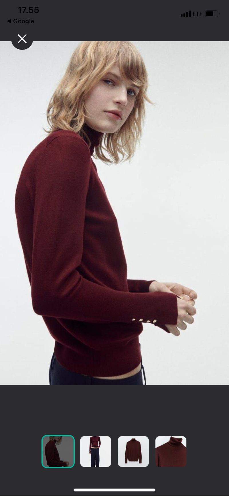 ZARA GOLD BUTTON CASHMERE KNIT, foto 2