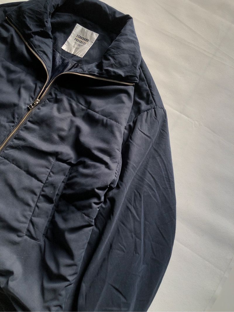 Vintage Bomber jacket Pria navy, foto 6
