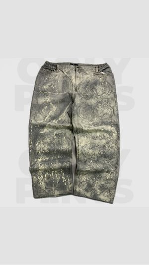 y2k baggy jeans mtf flower