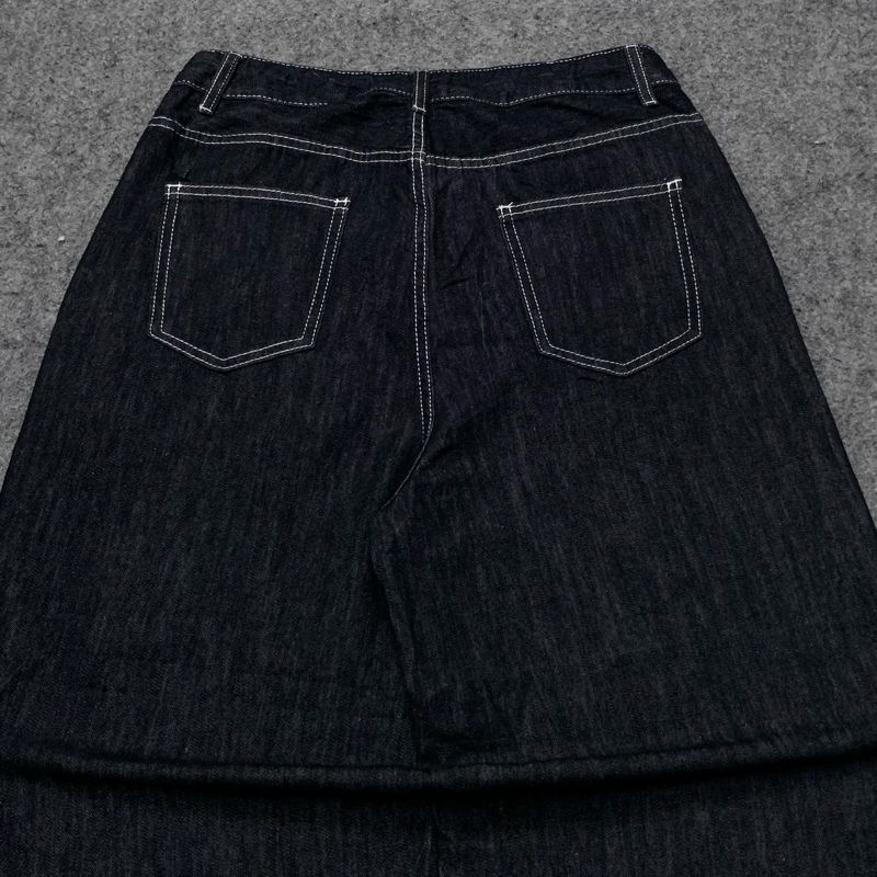 🔥SUPER BALLONT JEANS BLACK RAW DENIM🔥, foto 8