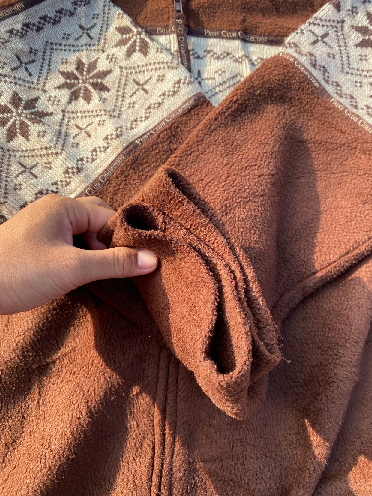 Vintage Indie Windbreaker Pria brown, foto 6