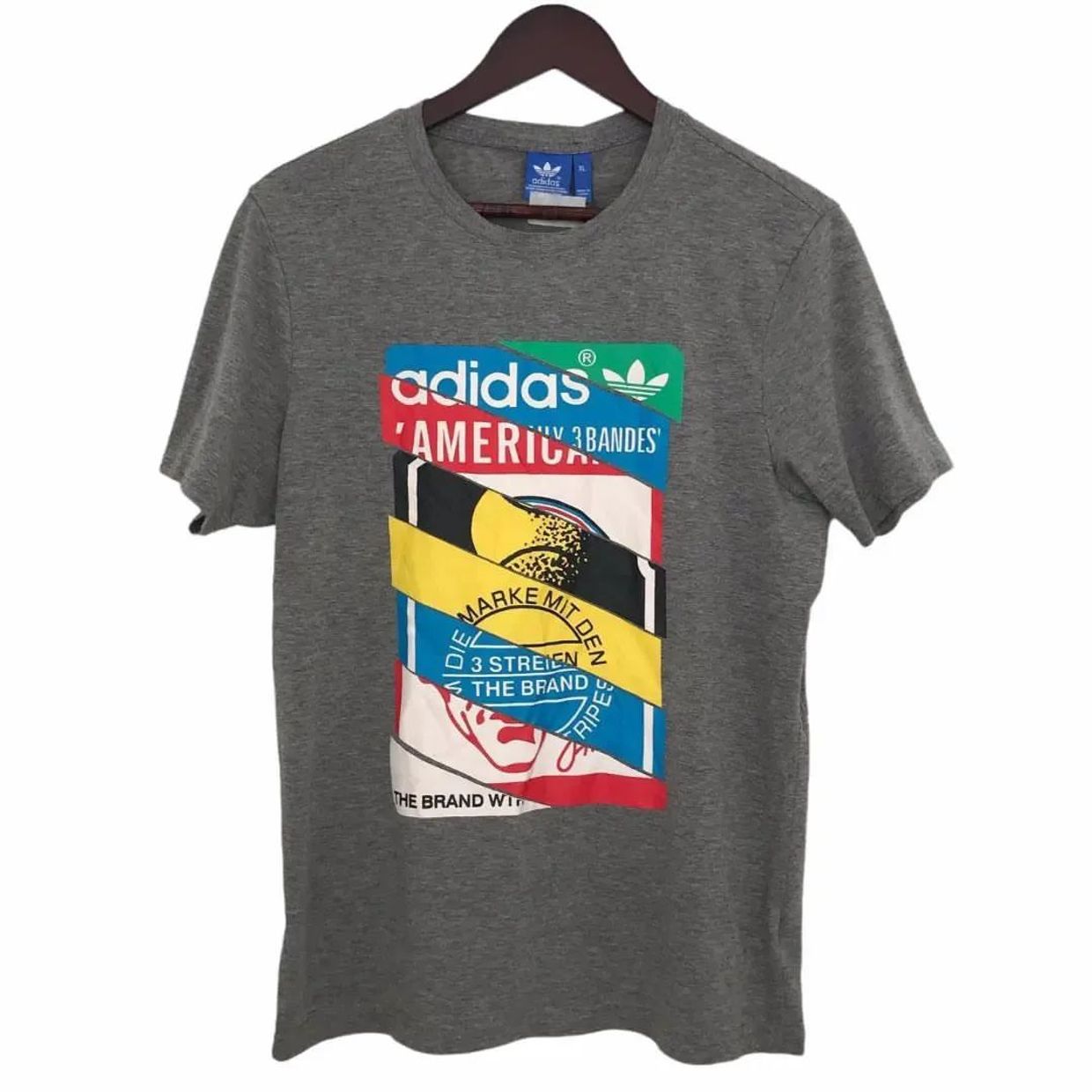 Adidas Casual T-shirt Pria gray