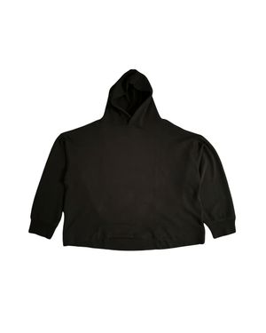 Black Boxy Hoodie - Lace di Luna