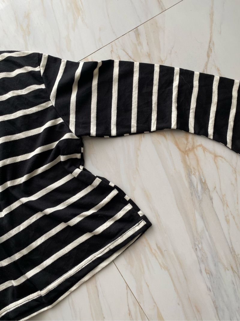 Stripe Tee Classic Crop, foto 3