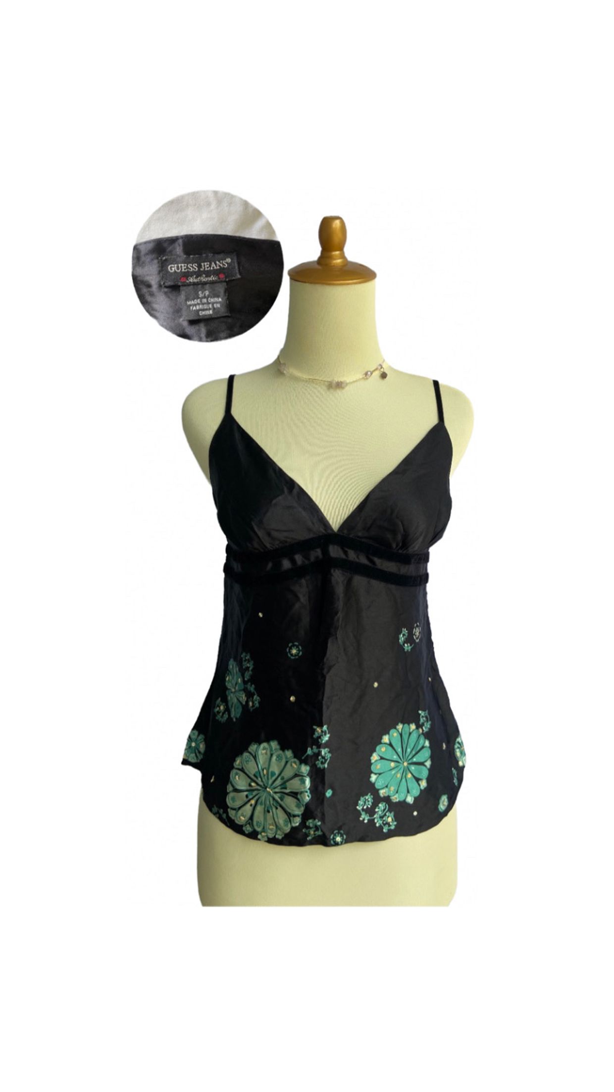 Guess Vintage Bralette Wanita green black