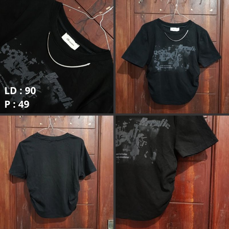 crop top shirt black, foto 2