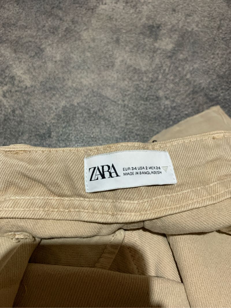 Celana kargo skena Zara size 28 multipocket, foto 3
