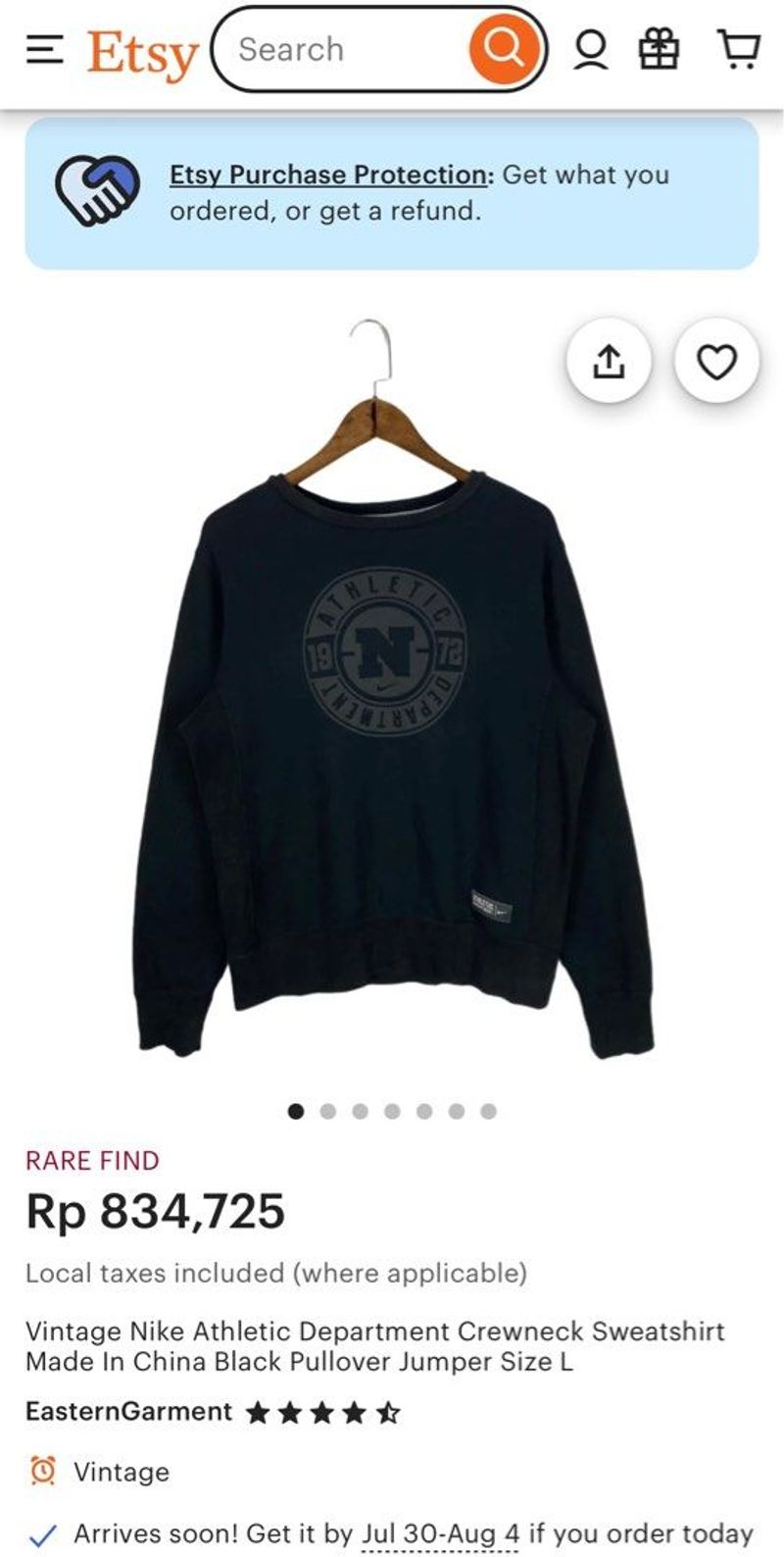 VINTAGE NIKE ATHLETIC DEPT CREWNECK, foto 3