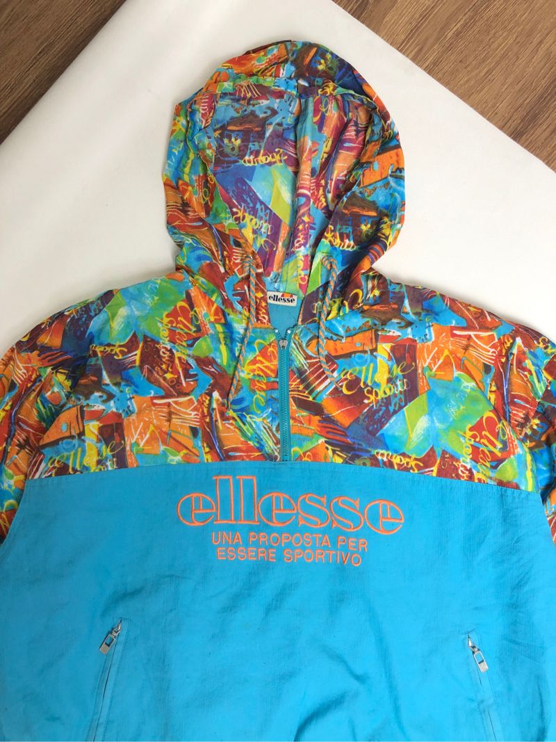 Ellesse Patterned Anorak Jacket Size M, foto 3