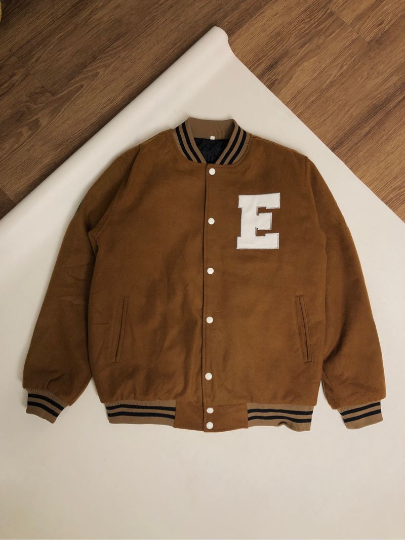 Varcity Univ CHONBUK Brown Jacket  Size L, foto 2