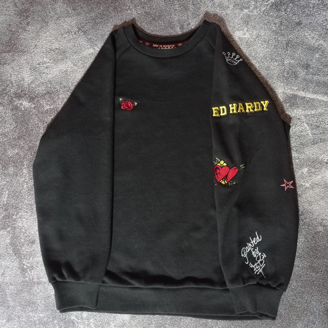 Ed Hardy Casual Sweater Pria black, foto 2
