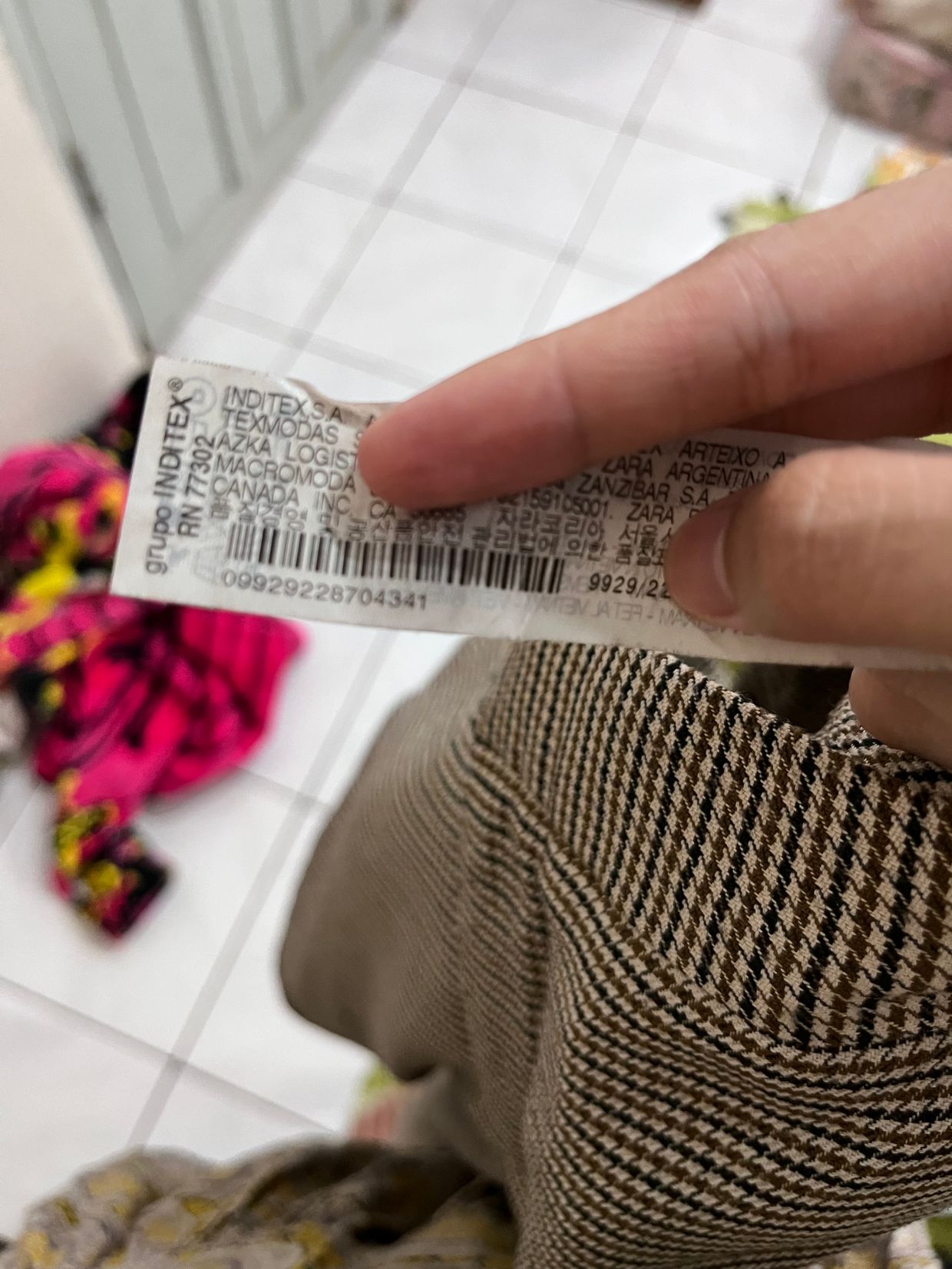 zara houndstooth pants lp 72 p, foto 3