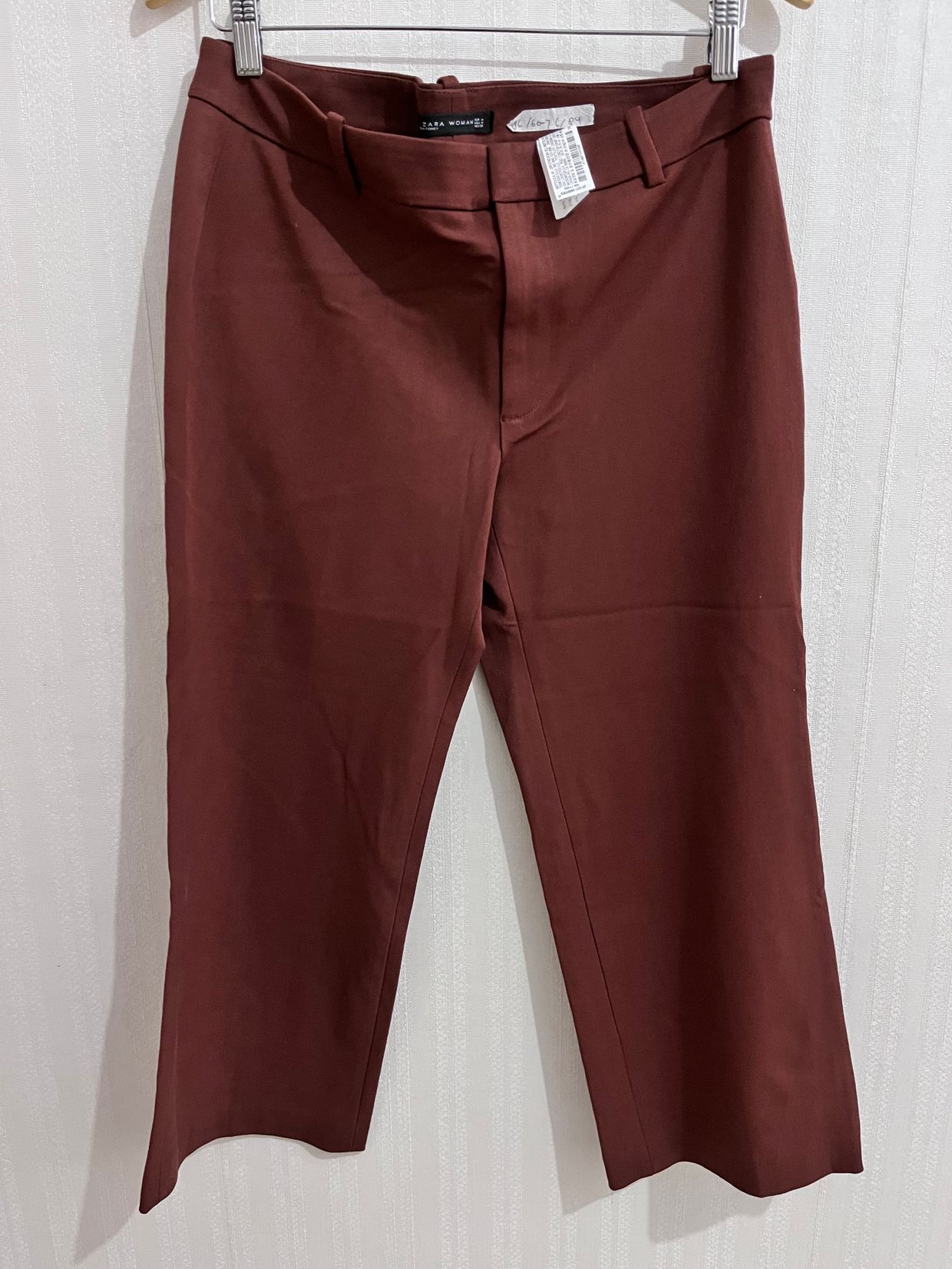 zara caramel pants keterangan celana sesuai