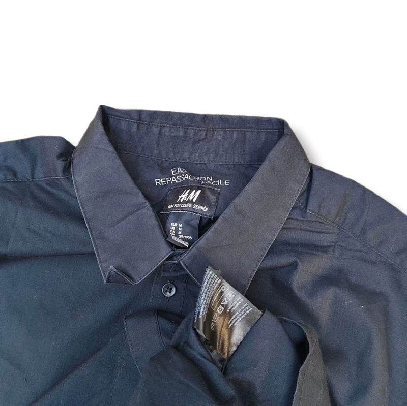 H&M BLACK LONG SHIRT | KEMEJA | MNZA, foto 3