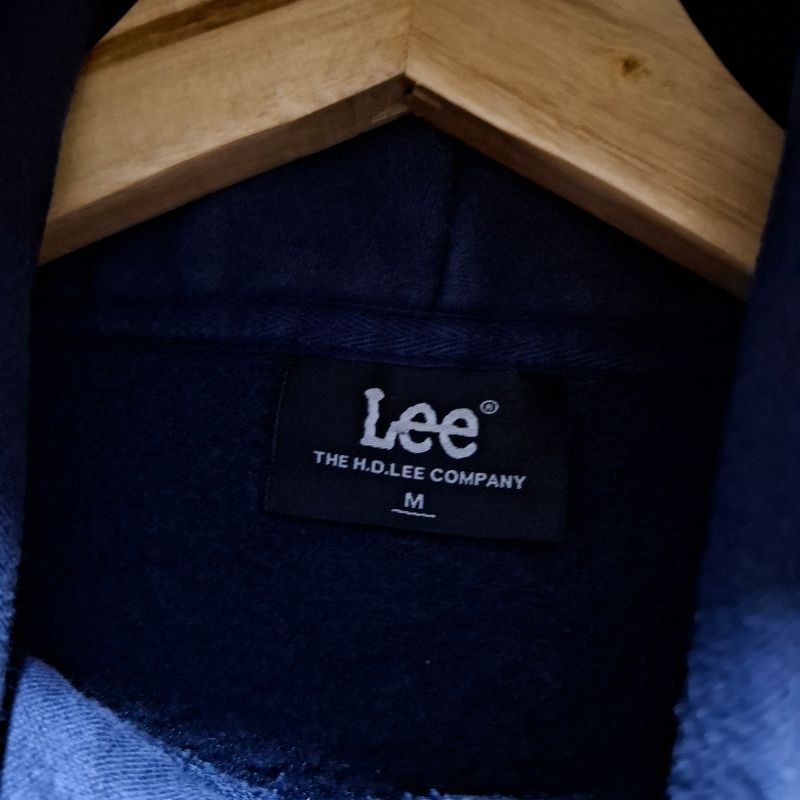 Lee Casual Hoody Pria navy, foto 4