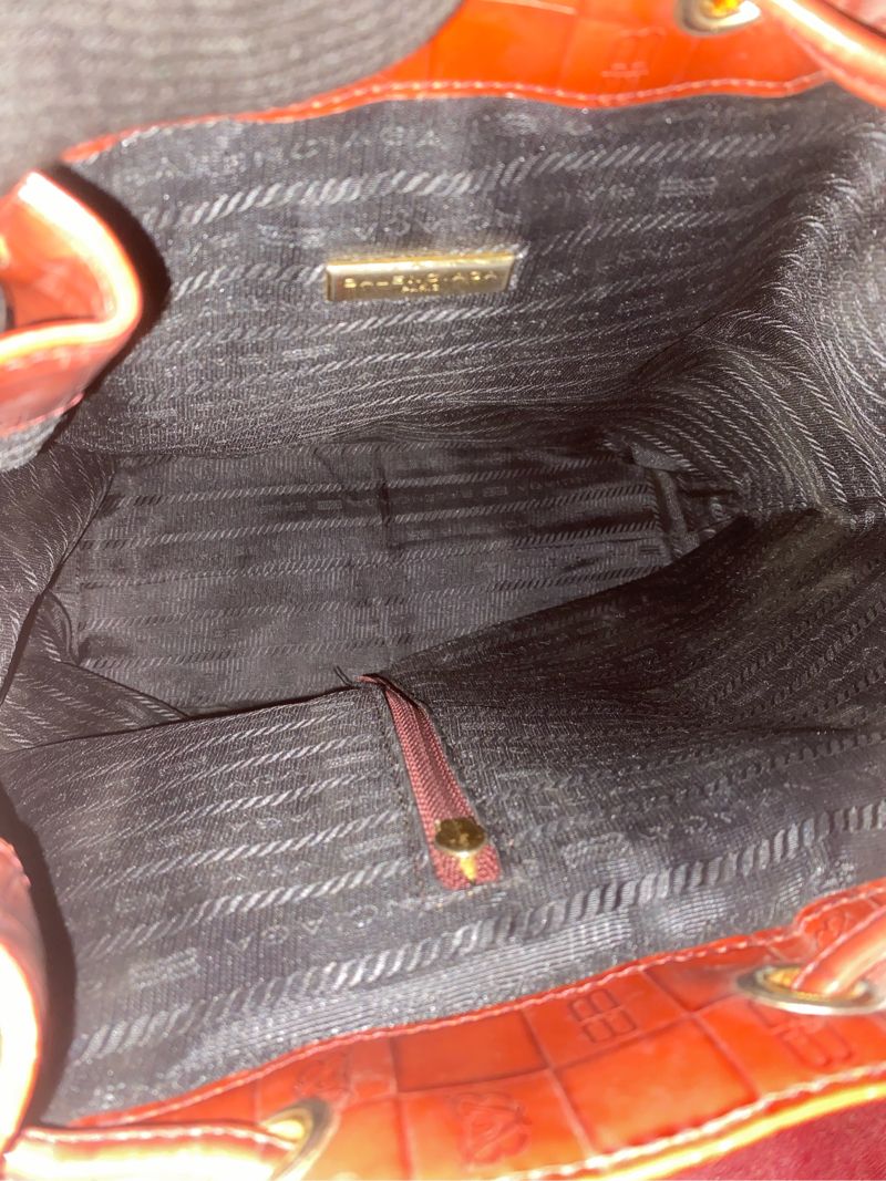 Backpack balenciaga red pattern leather original vintage net, foto 6