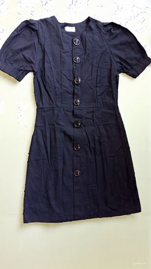 Midi dress hitam korea