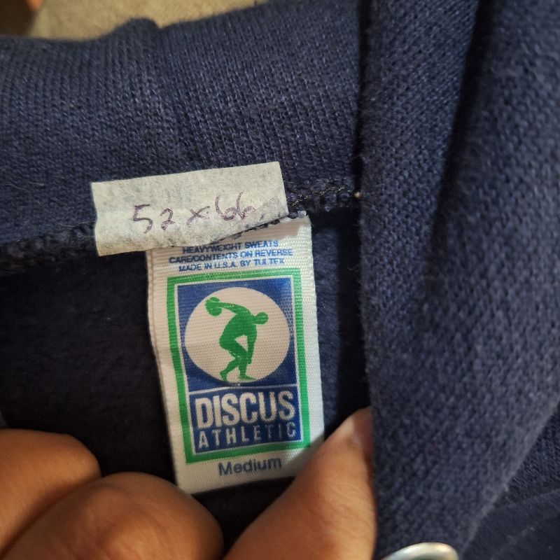 Hoodie Discus Navy, foto 2