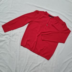 Blus Pink Tua | Zara Basic - L