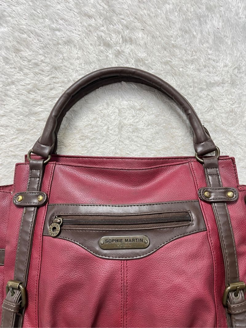 Cherry red sophie martin bag, foto 4