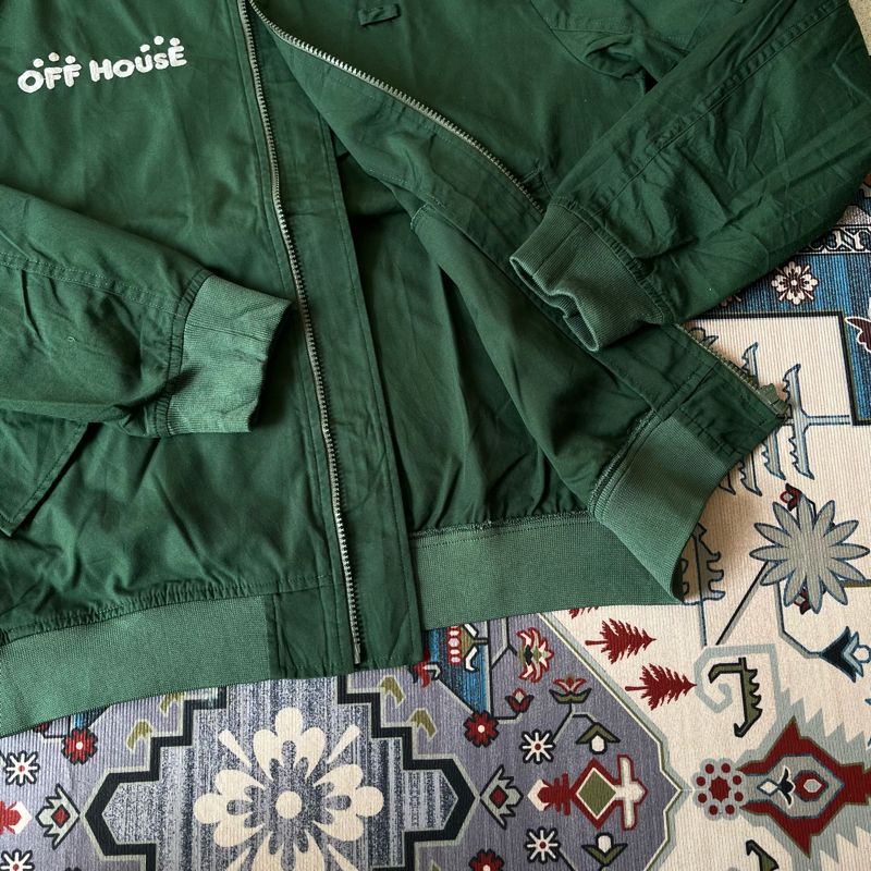 Casual Bomber jacket Pria green, foto 3