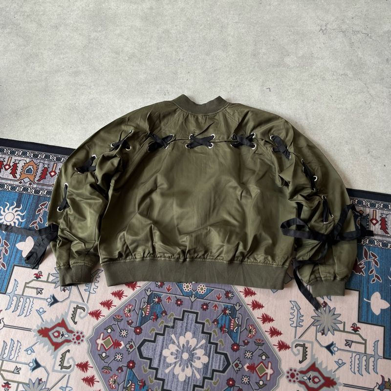 Casual Bomber jacket Wanita green, foto 3