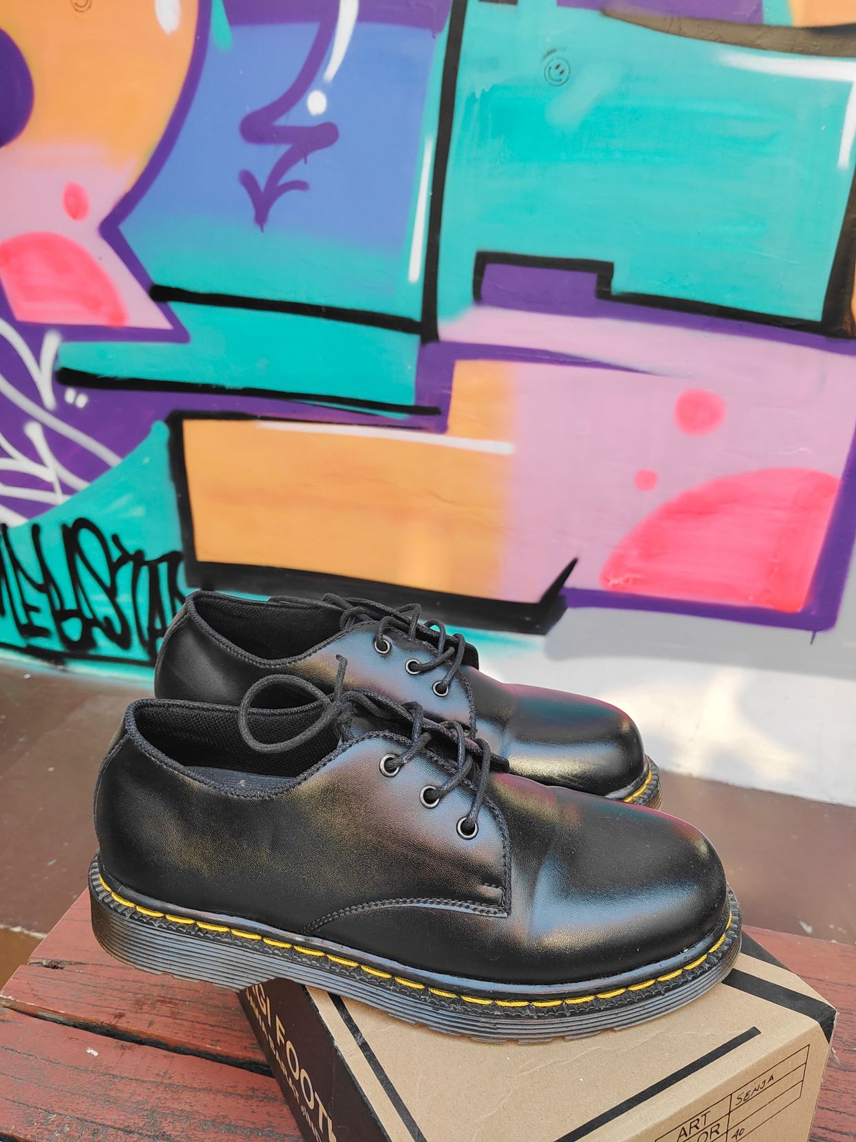 Vintage Casual Sneakers Wanita black