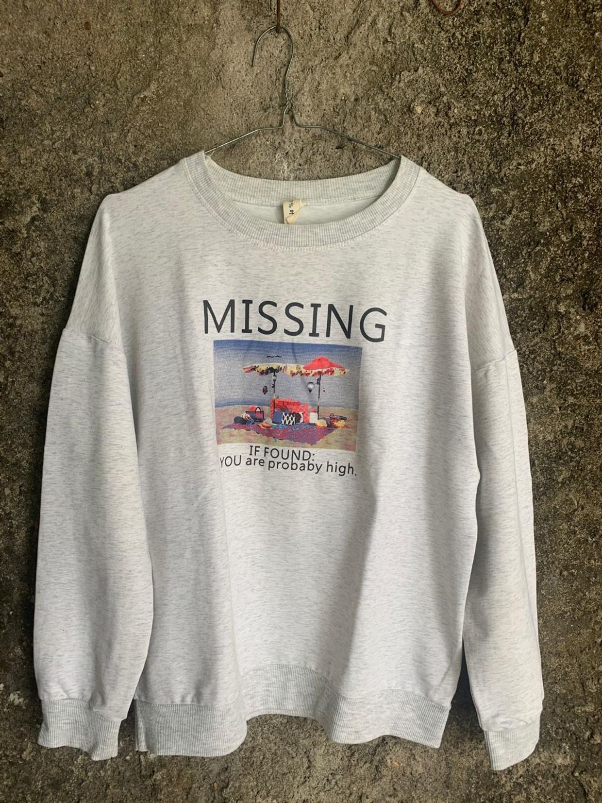 Casual Hoody Wanita white gray