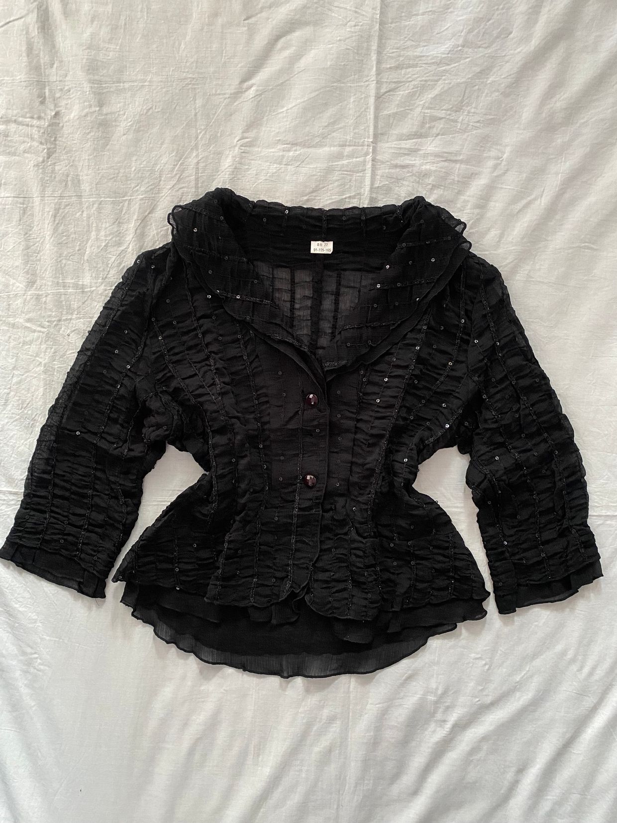 Grunge Goth Blouse Wanita black, foto 2