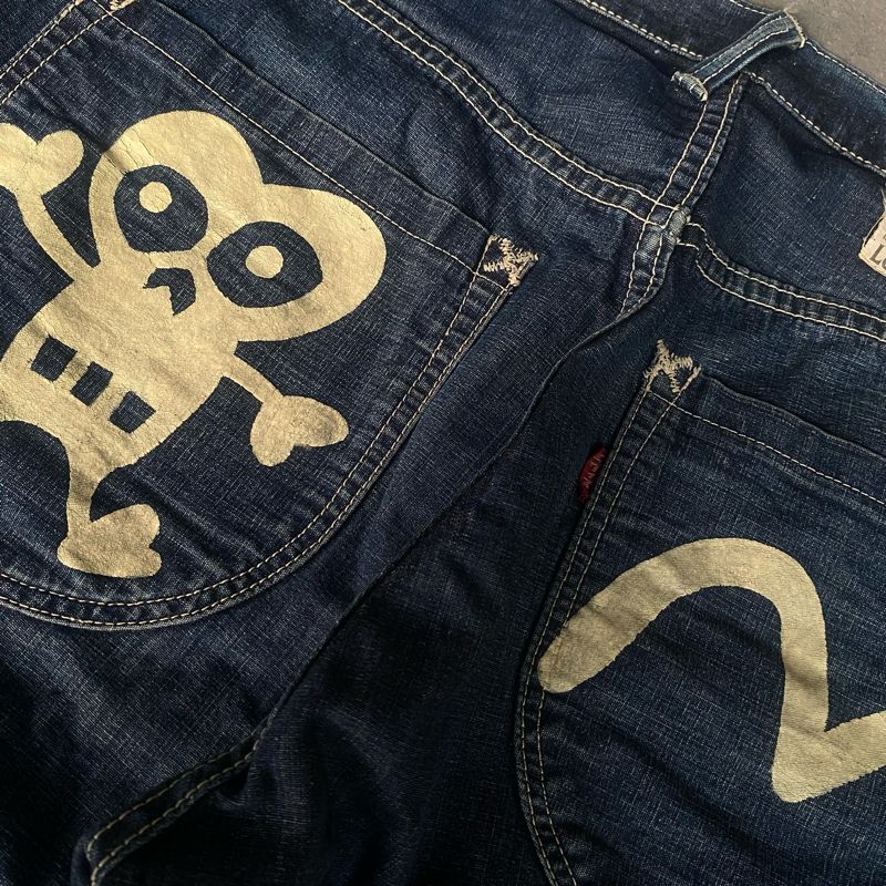 Evisu Casual Indie Jeans Pria black, foto 4