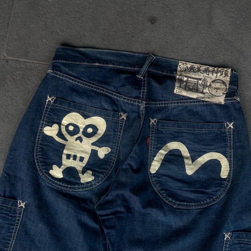 Evisu Casual Indie Jeans Pria black, foto 2