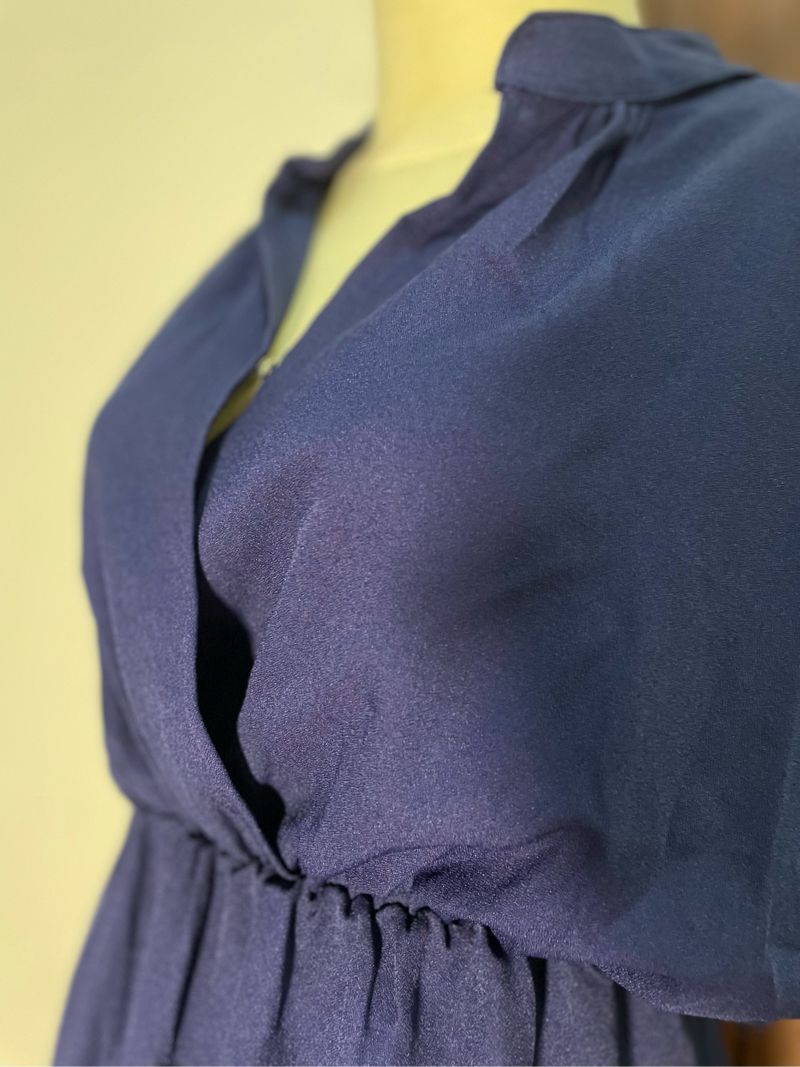 Dress navy wanita, foto 2
