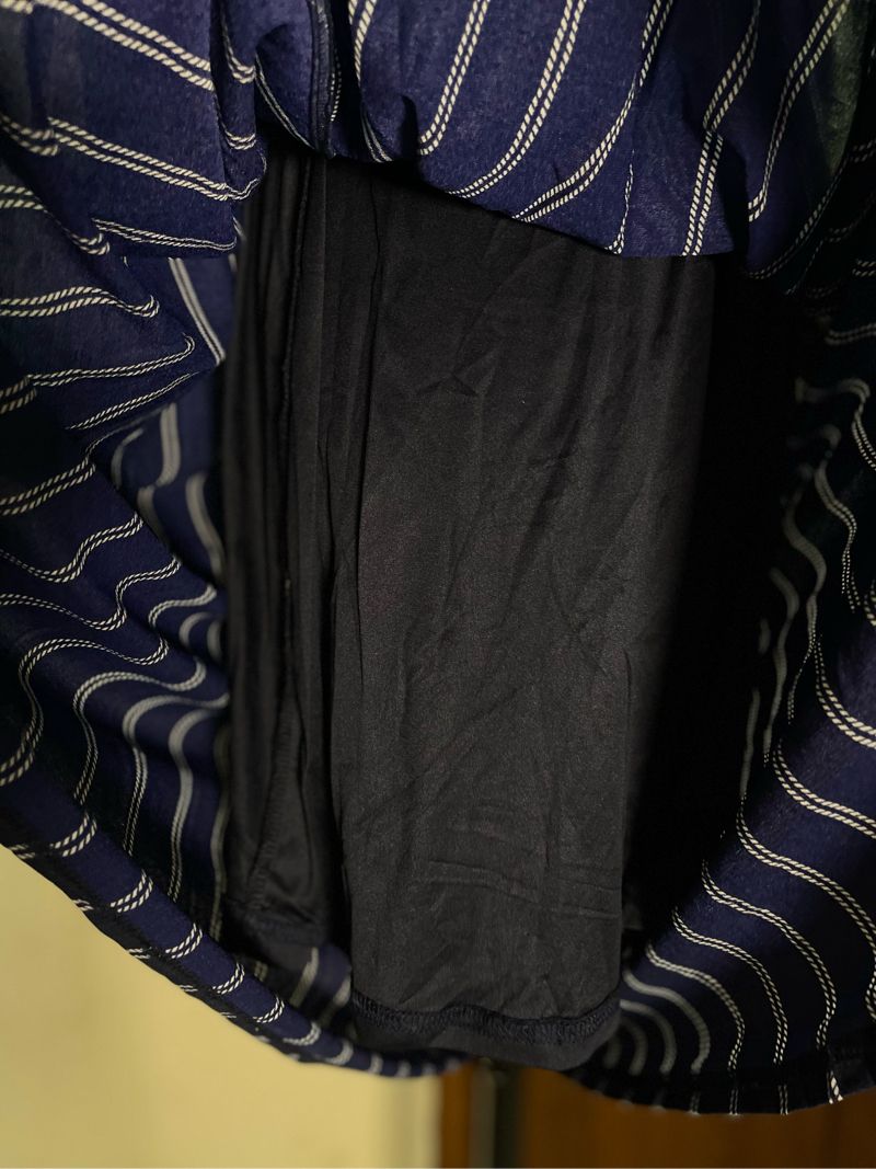 Midi dress stripe navy, foto 4