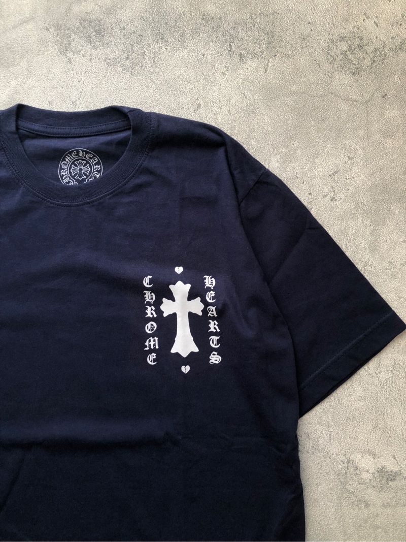 Chrome Hearts Dagger Kaos Tshirt Navy, foto 4