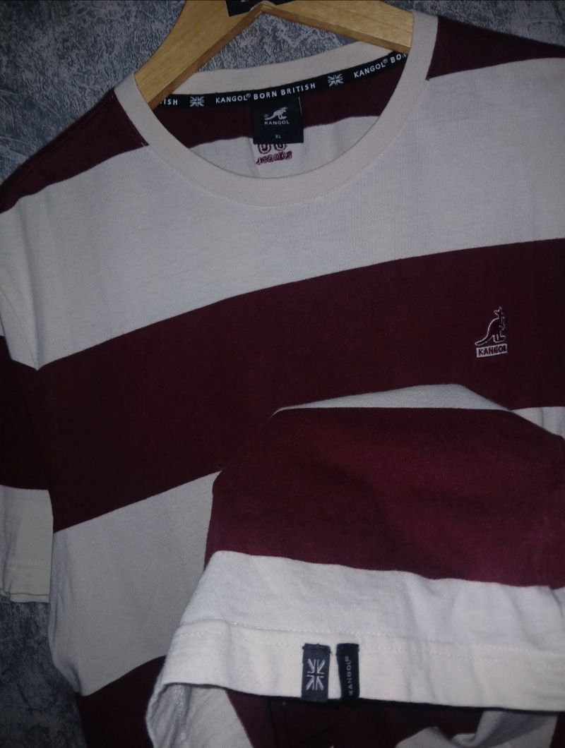 Tshirt Kangol salur size XL, foto 4