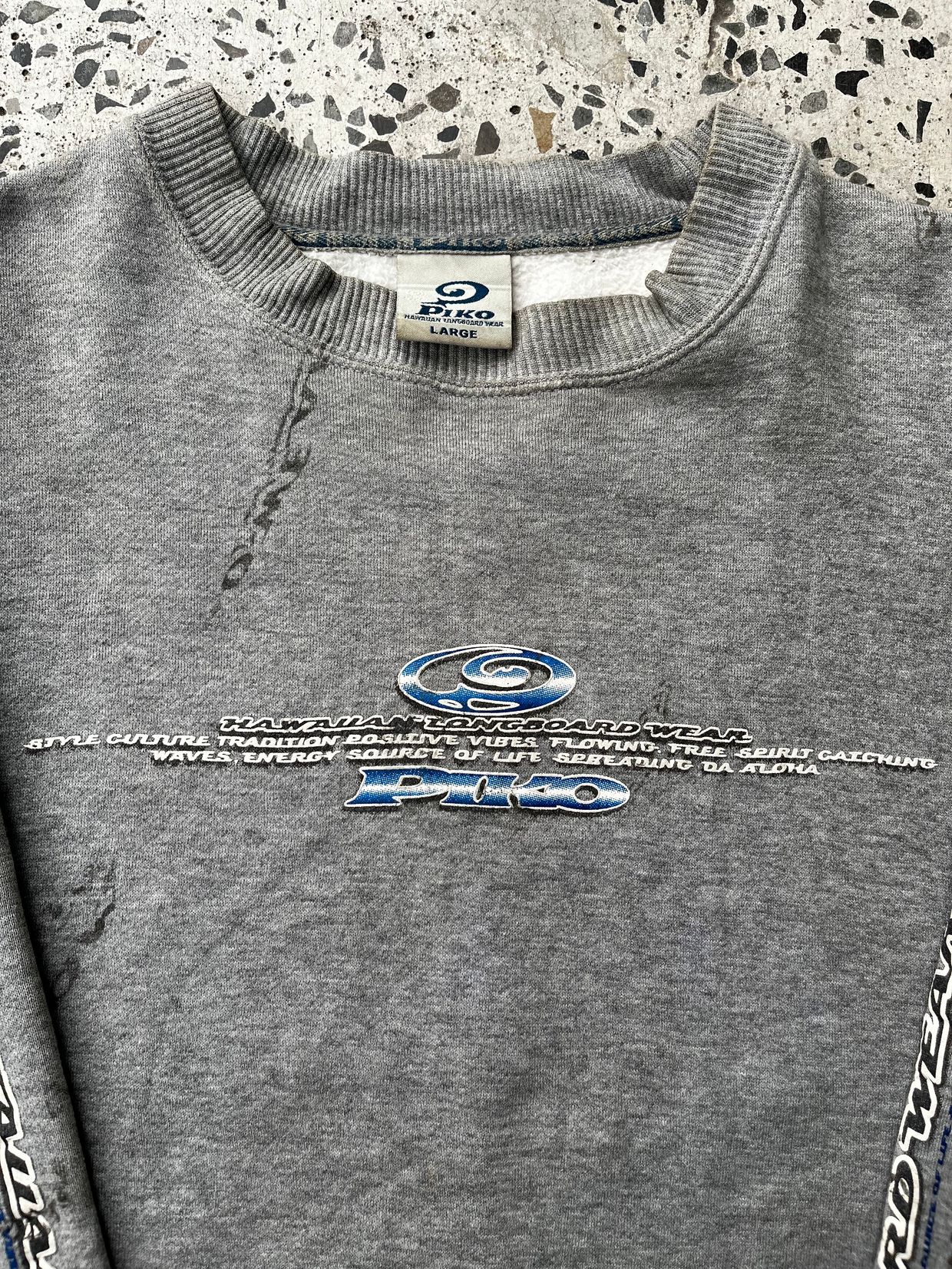 Vintage Y2K Hoody Pria gray, foto 2