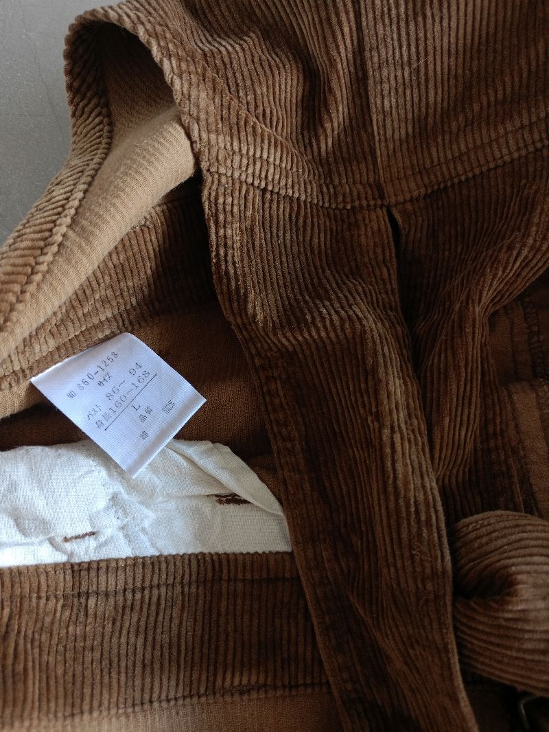 Overalls Carpenter Corduroy Coklat, foto 7