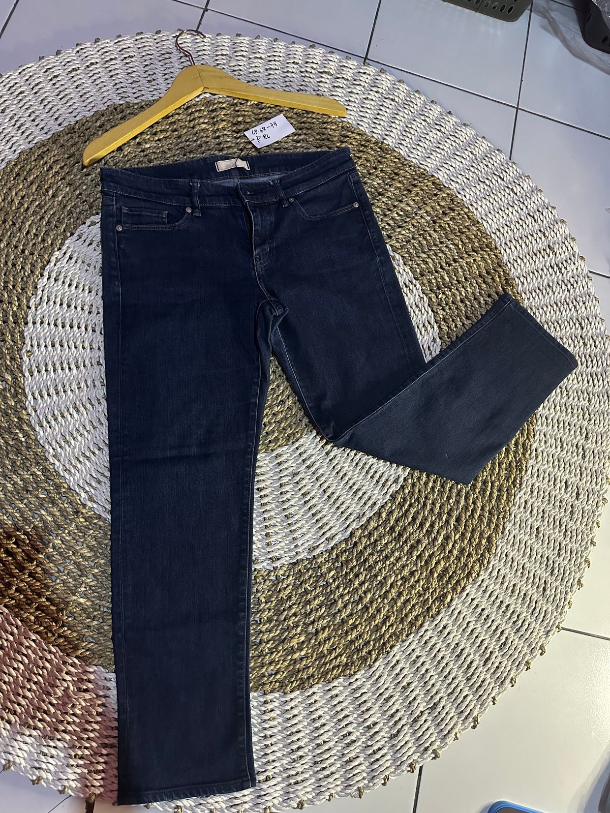 Uniqlo Casual Skinny jeans Wanita navy