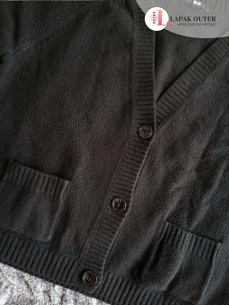 CARDIGAN - UNIQLO BLACK (Original), foto 3