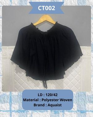 Blouse Croptop Hitam