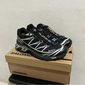 Salomon Gorpcore Streetwear Sneakers Pria black gray
