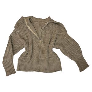 Chunky Knit Zip-Up Cardigan