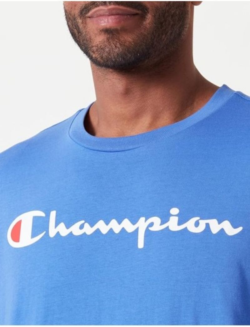 Tshirt Champions Script logo blue white Font size L, foto 2